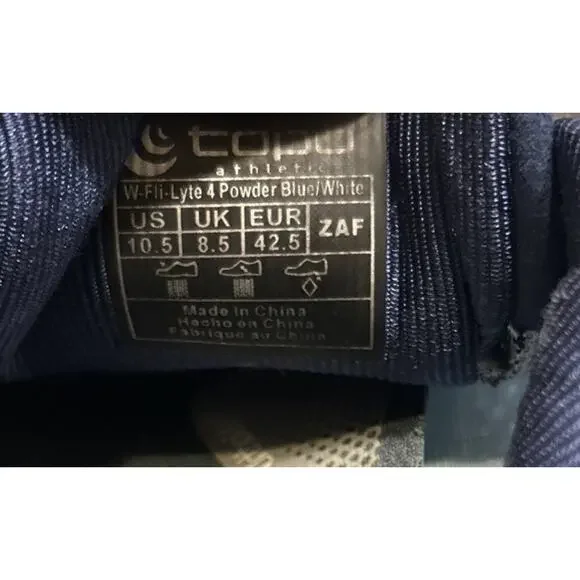 Topo Running Shoes Women’s Size 10.5 Blue W-Fli-Lyte 4 Cushioned Lightweight - Picture 10 of 10